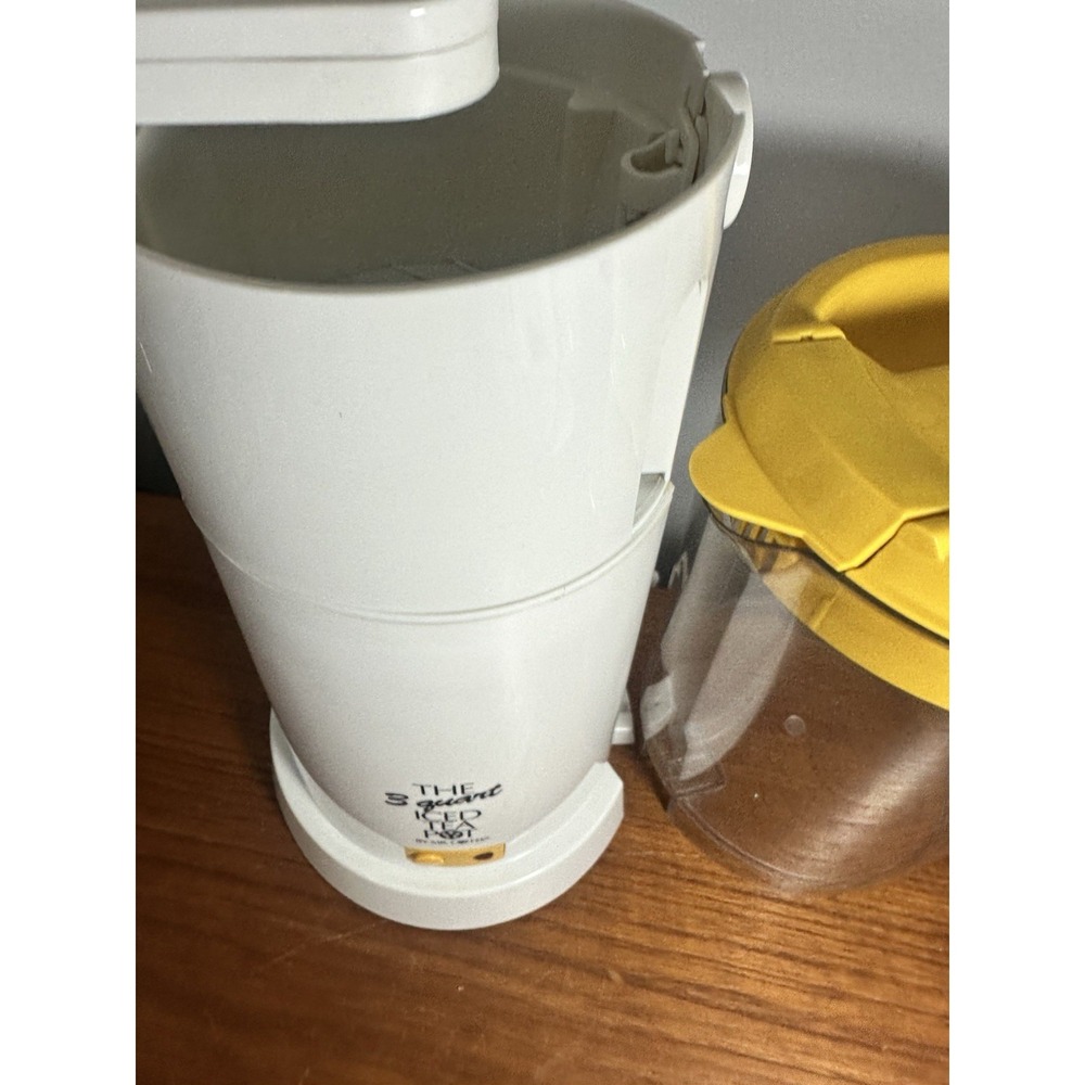 Mr. Coffee TM3 3-Quart Iced Tea Pot Maker with Yellow Lid Pitcher WORKS - Picture 2 of 6
